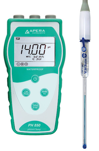 Máy đo pH/mV/nhiệt độ cầm tay, đo lượng mẫu nhỏ/ đo trong ống nghiệm Apera PH850-MS